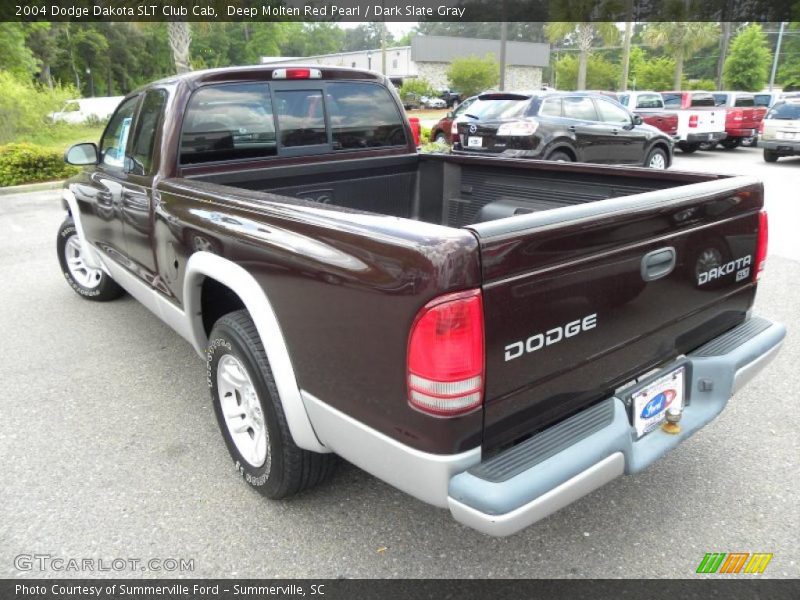 Deep Molten Red Pearl / Dark Slate Gray 2004 Dodge Dakota SLT Club Cab