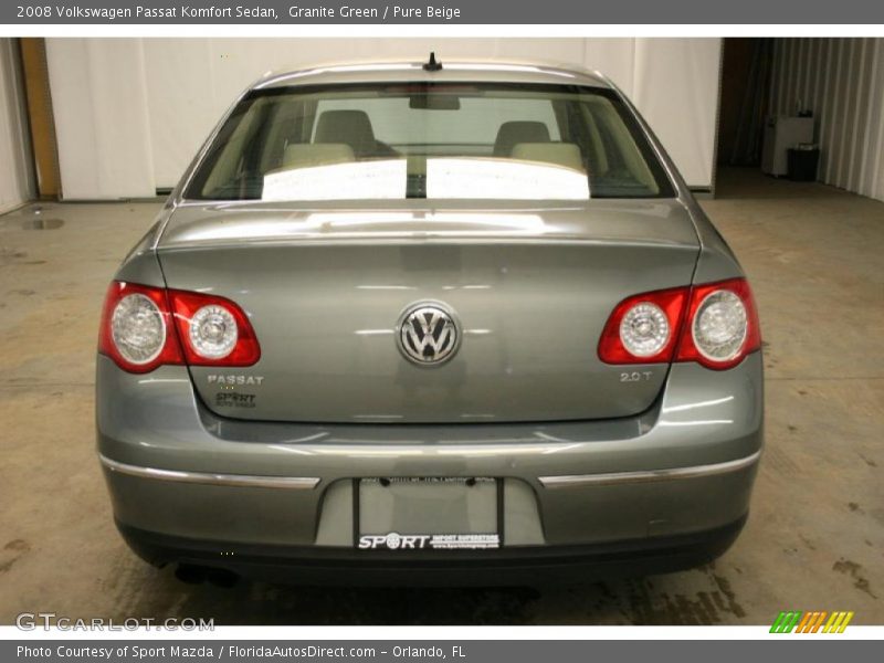 Granite Green / Pure Beige 2008 Volkswagen Passat Komfort Sedan