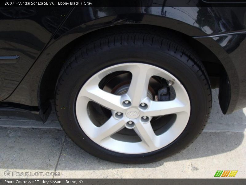 Ebony Black / Gray 2007 Hyundai Sonata SE V6