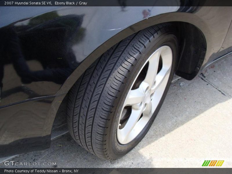 Ebony Black / Gray 2007 Hyundai Sonata SE V6