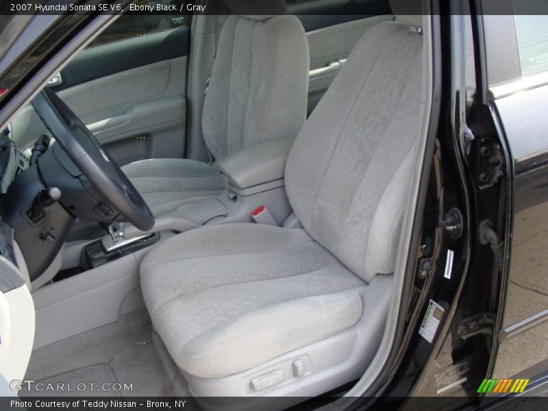 Ebony Black / Gray 2007 Hyundai Sonata SE V6
