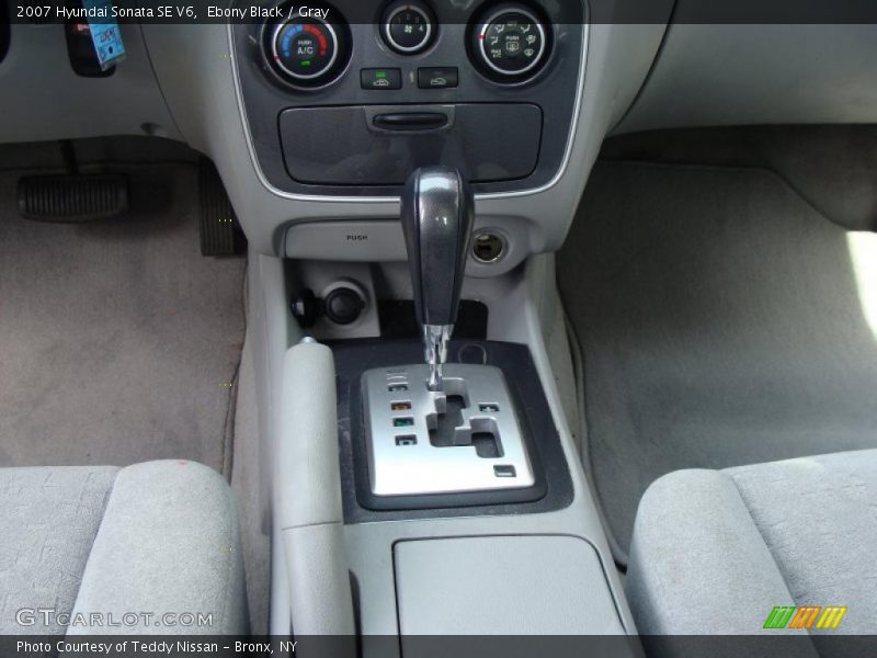 Ebony Black / Gray 2007 Hyundai Sonata SE V6