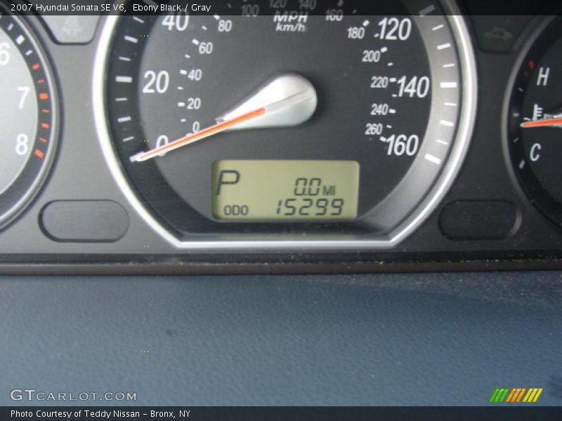 Ebony Black / Gray 2007 Hyundai Sonata SE V6
