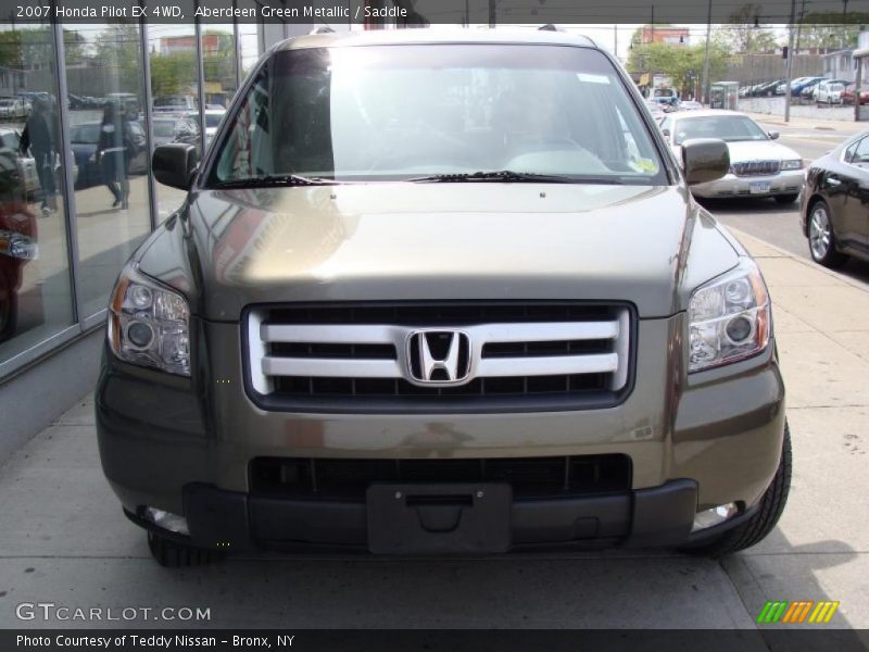 Aberdeen Green Metallic / Saddle 2007 Honda Pilot EX 4WD