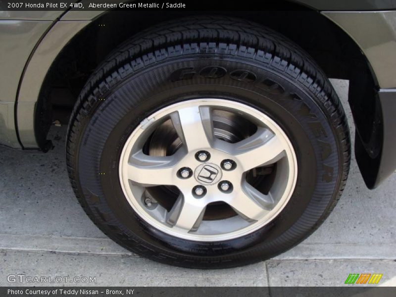 Aberdeen Green Metallic / Saddle 2007 Honda Pilot EX 4WD