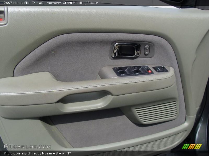 Aberdeen Green Metallic / Saddle 2007 Honda Pilot EX 4WD