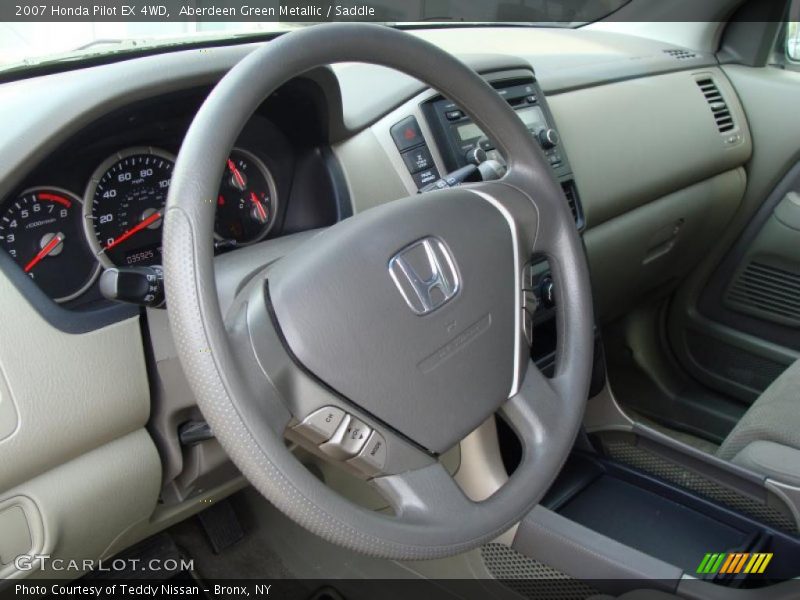 Aberdeen Green Metallic / Saddle 2007 Honda Pilot EX 4WD