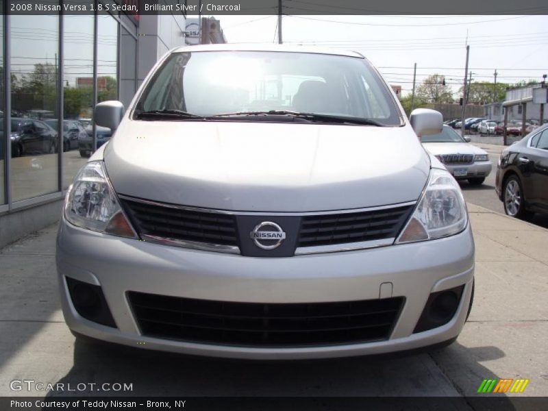 Brilliant Silver / Charcoal 2008 Nissan Versa 1.8 S Sedan