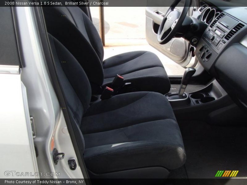 Brilliant Silver / Charcoal 2008 Nissan Versa 1.8 S Sedan