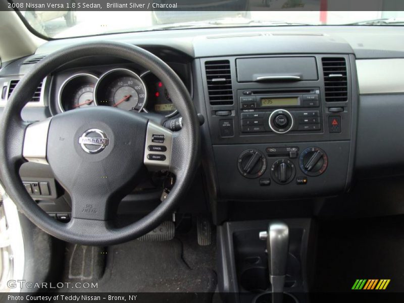Brilliant Silver / Charcoal 2008 Nissan Versa 1.8 S Sedan