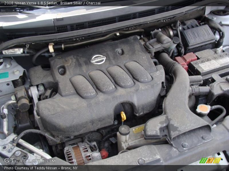 Brilliant Silver / Charcoal 2008 Nissan Versa 1.8 S Sedan