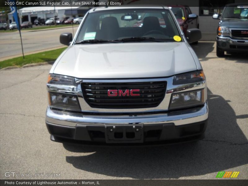 Pure Silver Metallic / Ebony 2010 GMC Canyon SLE Regular Cab
