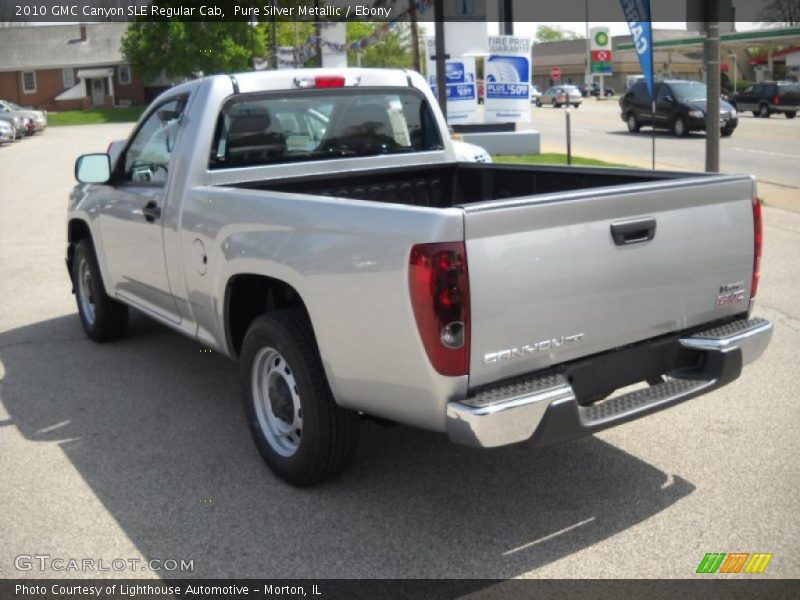 Pure Silver Metallic / Ebony 2010 GMC Canyon SLE Regular Cab