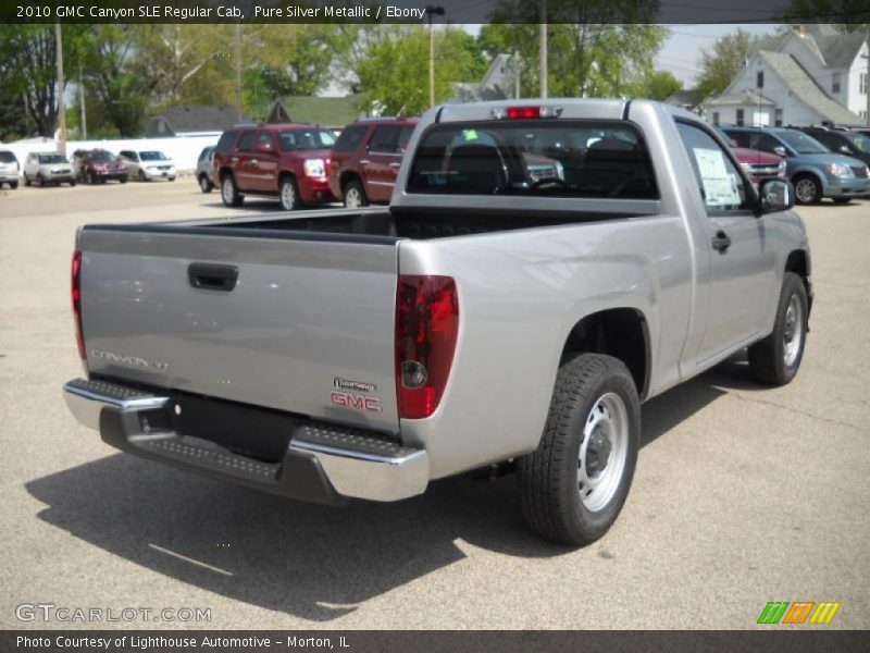 Pure Silver Metallic / Ebony 2010 GMC Canyon SLE Regular Cab