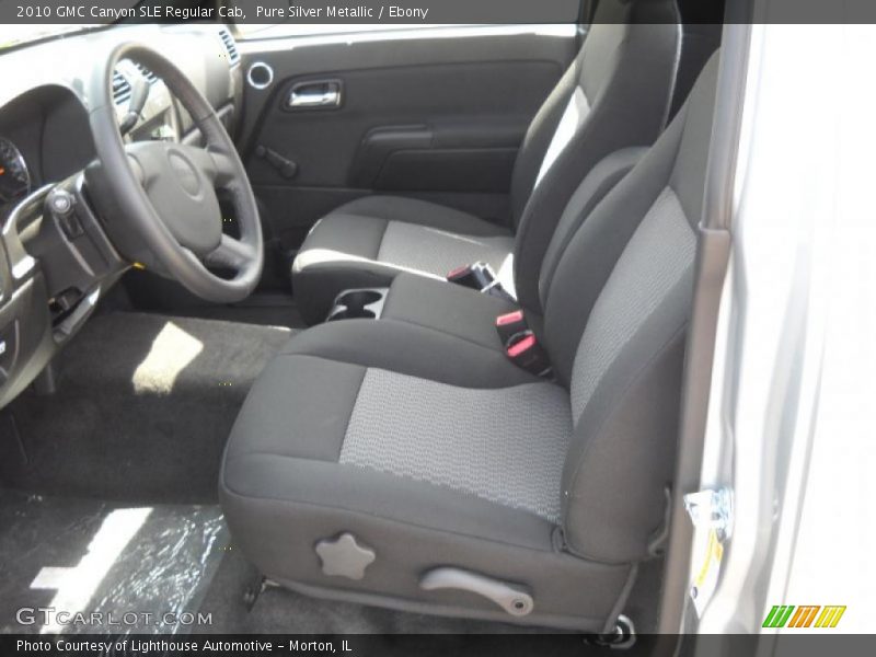 Pure Silver Metallic / Ebony 2010 GMC Canyon SLE Regular Cab