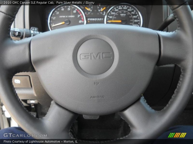 Pure Silver Metallic / Ebony 2010 GMC Canyon SLE Regular Cab