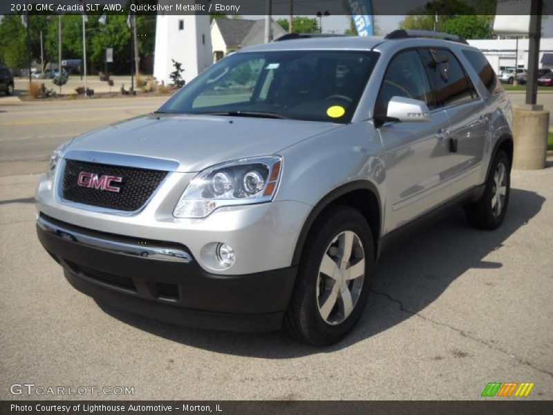 Quicksilver Metallic / Ebony 2010 GMC Acadia SLT AWD