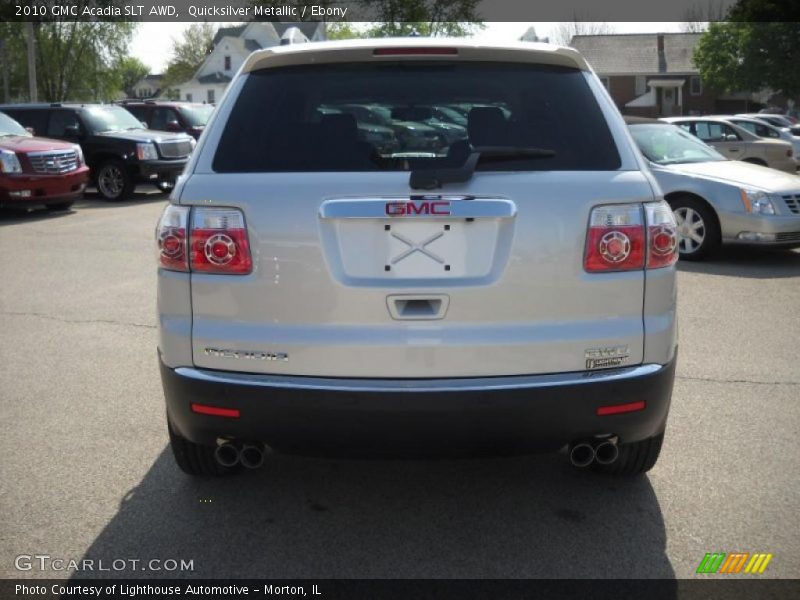 Quicksilver Metallic / Ebony 2010 GMC Acadia SLT AWD