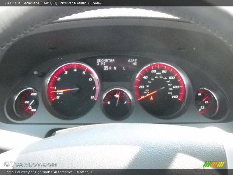 Quicksilver Metallic / Ebony 2010 GMC Acadia SLT AWD
