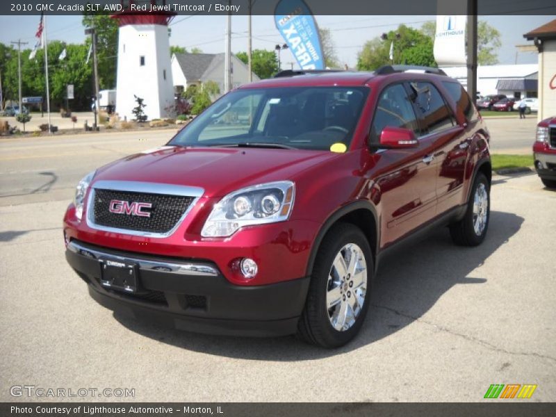 Red Jewel Tintcoat / Ebony 2010 GMC Acadia SLT AWD