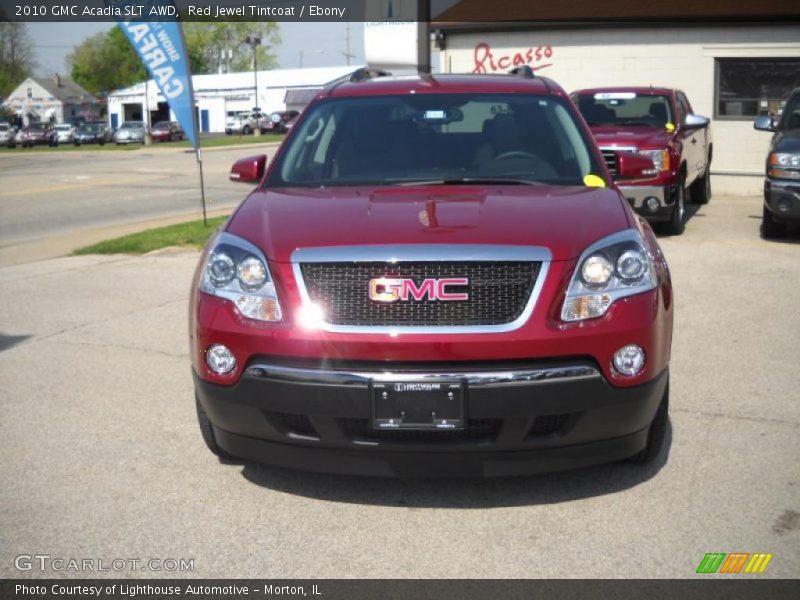 Red Jewel Tintcoat / Ebony 2010 GMC Acadia SLT AWD