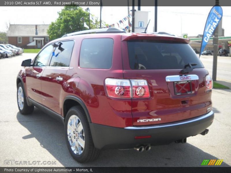 Red Jewel Tintcoat / Ebony 2010 GMC Acadia SLT AWD