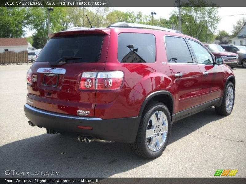 Red Jewel Tintcoat / Ebony 2010 GMC Acadia SLT AWD