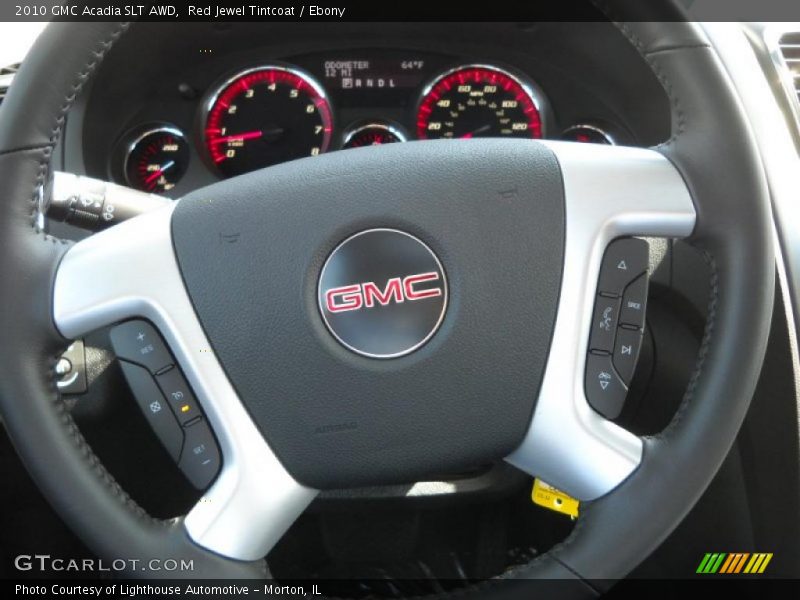 Red Jewel Tintcoat / Ebony 2010 GMC Acadia SLT AWD