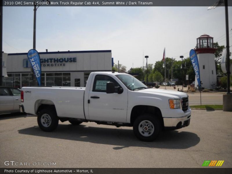 Summit White / Dark Titanium 2010 GMC Sierra 2500HD Work Truck Regular Cab 4x4