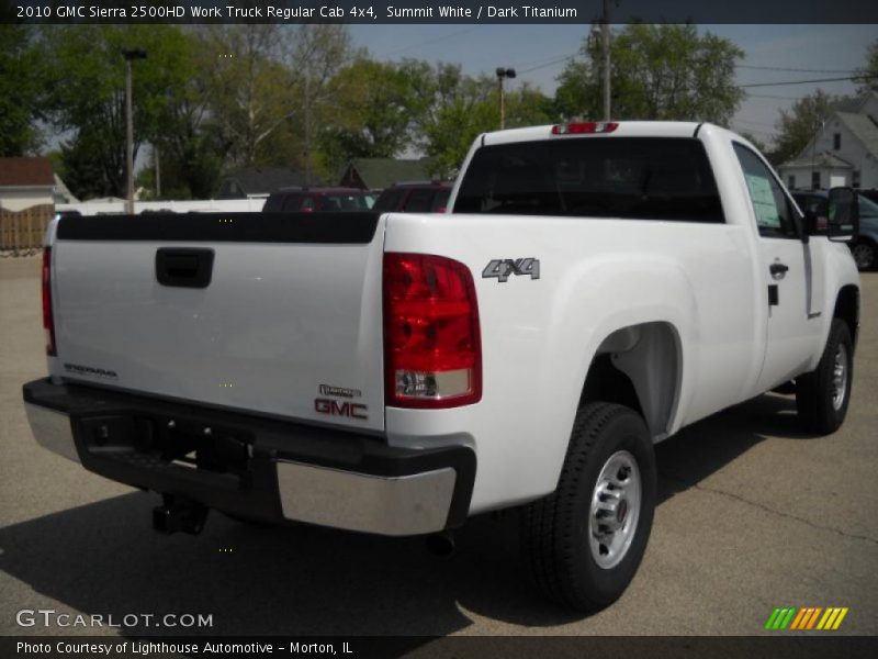 Summit White / Dark Titanium 2010 GMC Sierra 2500HD Work Truck Regular Cab 4x4