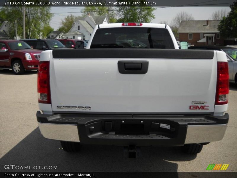 Summit White / Dark Titanium 2010 GMC Sierra 2500HD Work Truck Regular Cab 4x4