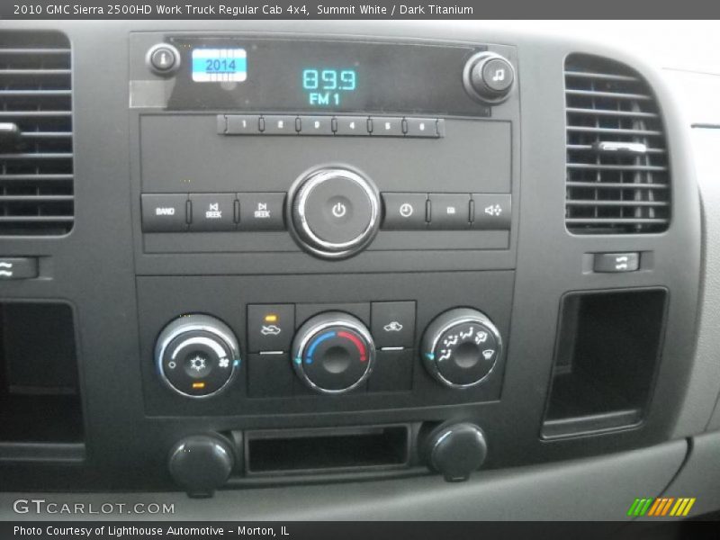 Summit White / Dark Titanium 2010 GMC Sierra 2500HD Work Truck Regular Cab 4x4