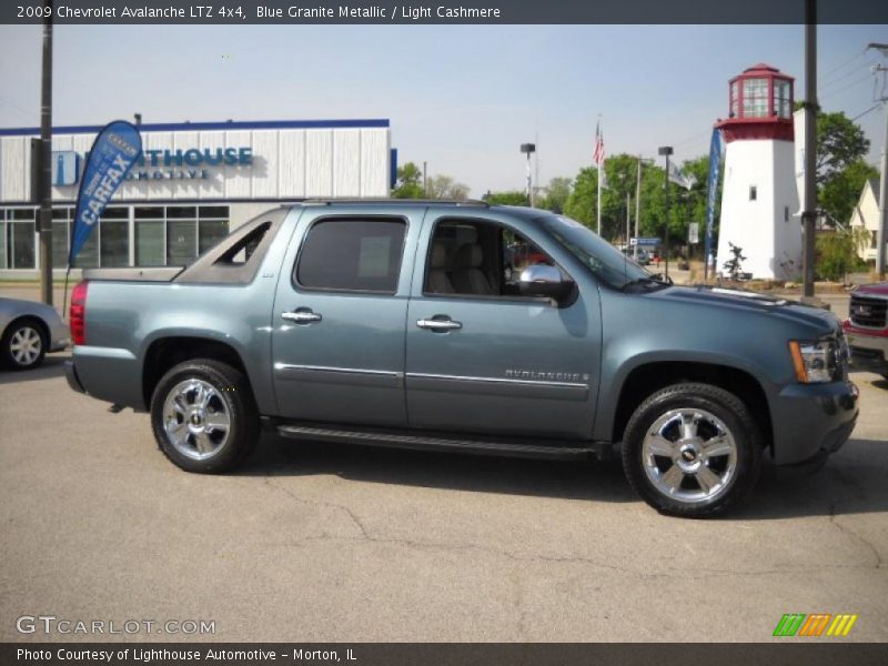 Blue Granite Metallic / Light Cashmere 2009 Chevrolet Avalanche LTZ 4x4