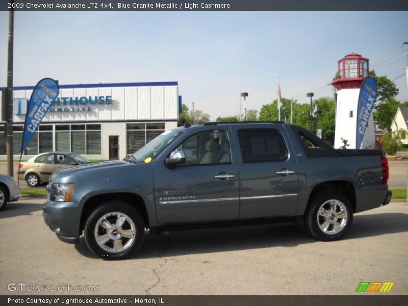 Blue Granite Metallic / Light Cashmere 2009 Chevrolet Avalanche LTZ 4x4