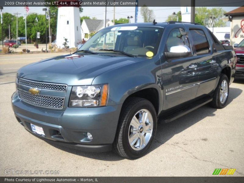 Blue Granite Metallic / Light Cashmere 2009 Chevrolet Avalanche LTZ 4x4