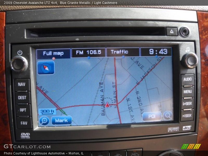 Blue Granite Metallic / Light Cashmere 2009 Chevrolet Avalanche LTZ 4x4