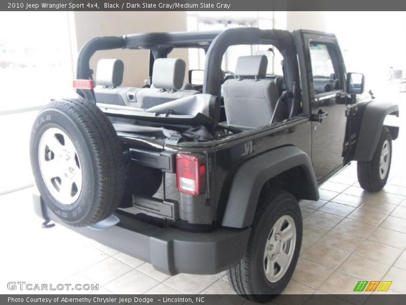 Black / Dark Slate Gray/Medium Slate Gray 2010 Jeep Wrangler Sport 4x4