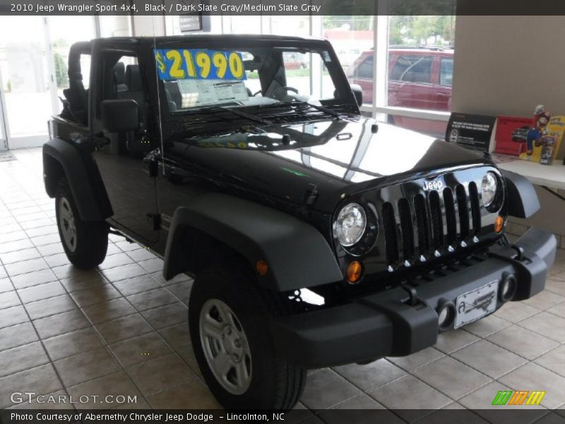Black / Dark Slate Gray/Medium Slate Gray 2010 Jeep Wrangler Sport 4x4