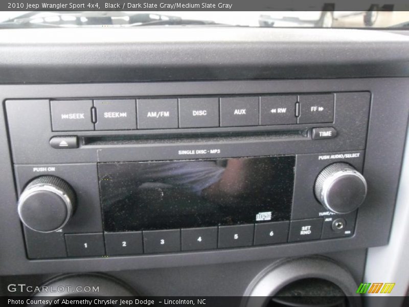 Black / Dark Slate Gray/Medium Slate Gray 2010 Jeep Wrangler Sport 4x4