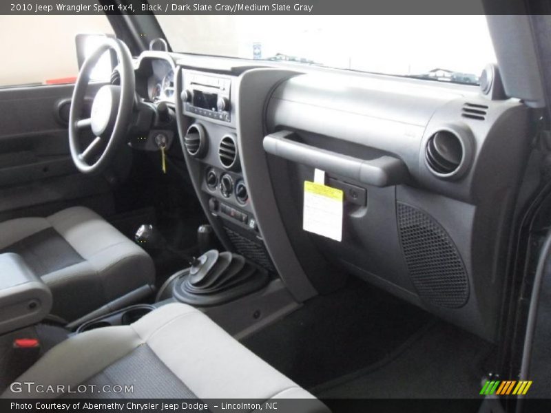 Black / Dark Slate Gray/Medium Slate Gray 2010 Jeep Wrangler Sport 4x4
