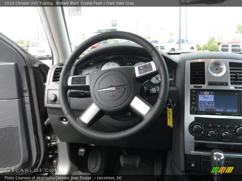 Brilliant Black Crystal Pearl / Dark Slate Gray 2010 Chrysler 300 Touring