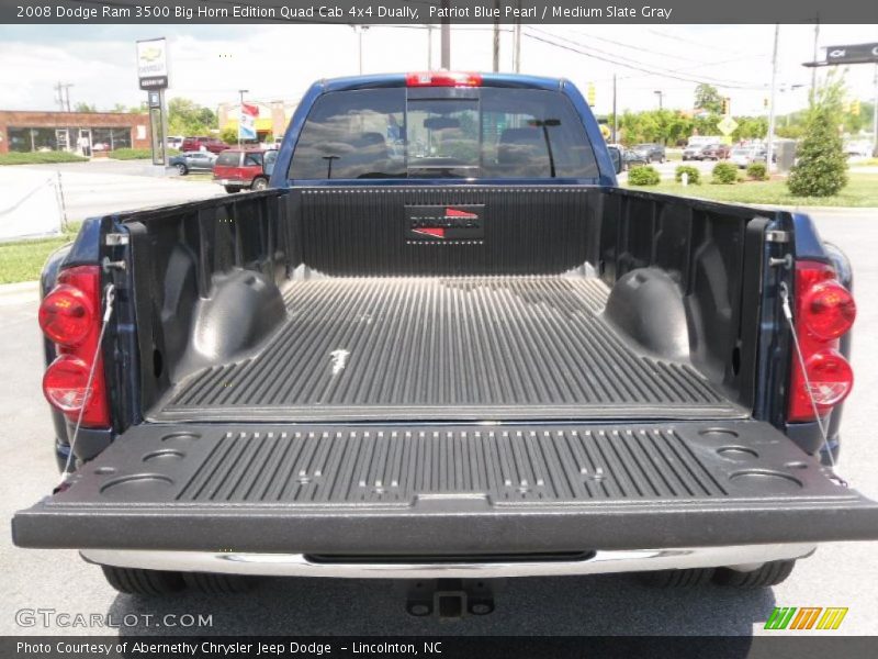 Patriot Blue Pearl / Medium Slate Gray 2008 Dodge Ram 3500 Big Horn Edition Quad Cab 4x4 Dually