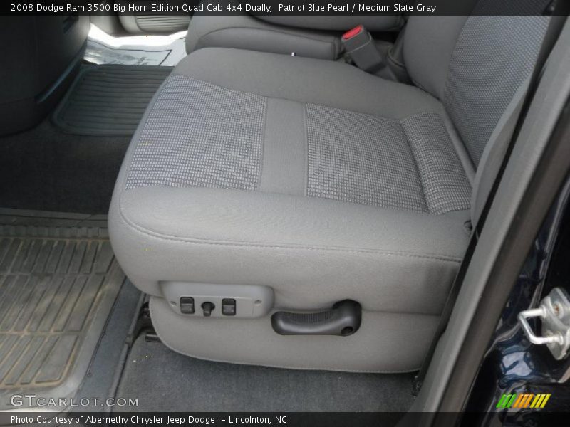 Patriot Blue Pearl / Medium Slate Gray 2008 Dodge Ram 3500 Big Horn Edition Quad Cab 4x4 Dually