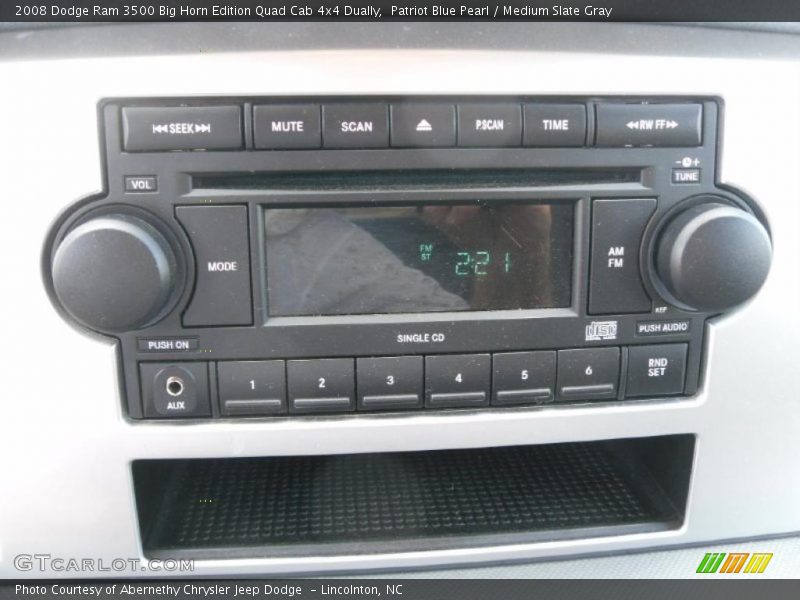 Patriot Blue Pearl / Medium Slate Gray 2008 Dodge Ram 3500 Big Horn Edition Quad Cab 4x4 Dually