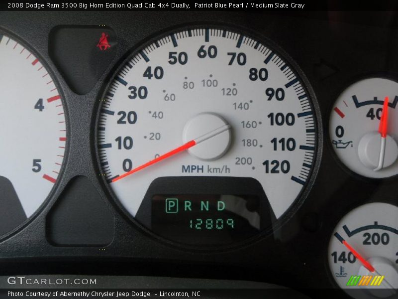 Patriot Blue Pearl / Medium Slate Gray 2008 Dodge Ram 3500 Big Horn Edition Quad Cab 4x4 Dually