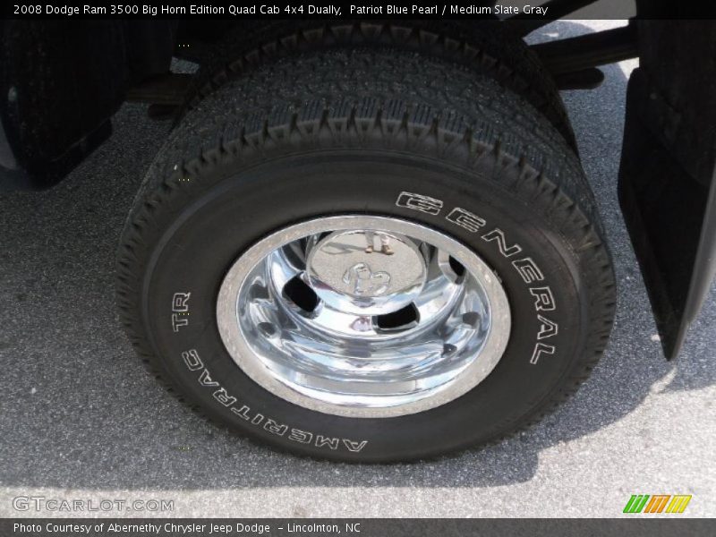 Patriot Blue Pearl / Medium Slate Gray 2008 Dodge Ram 3500 Big Horn Edition Quad Cab 4x4 Dually