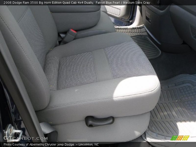 Patriot Blue Pearl / Medium Slate Gray 2008 Dodge Ram 3500 Big Horn Edition Quad Cab 4x4 Dually