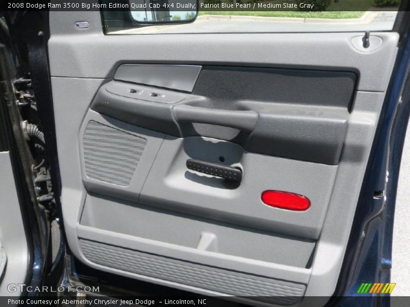 Patriot Blue Pearl / Medium Slate Gray 2008 Dodge Ram 3500 Big Horn Edition Quad Cab 4x4 Dually