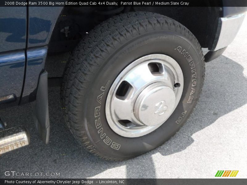 Patriot Blue Pearl / Medium Slate Gray 2008 Dodge Ram 3500 Big Horn Edition Quad Cab 4x4 Dually