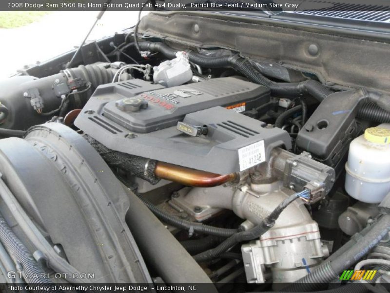 Patriot Blue Pearl / Medium Slate Gray 2008 Dodge Ram 3500 Big Horn Edition Quad Cab 4x4 Dually